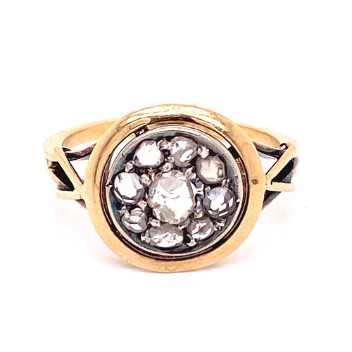 Georgian 18K Diamond Ring