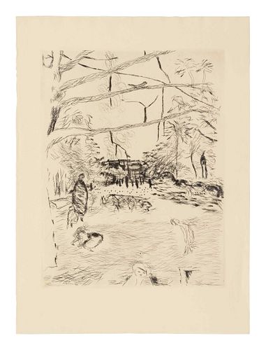 Pierre Bonnard
(French, 1867-1947)
Le Parc Monceau, 1937