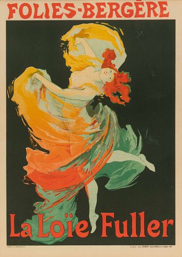 Jules Cheret 
(French, 1836 - 1932)
Folies-Bergere: La Loïe Fuller,1897