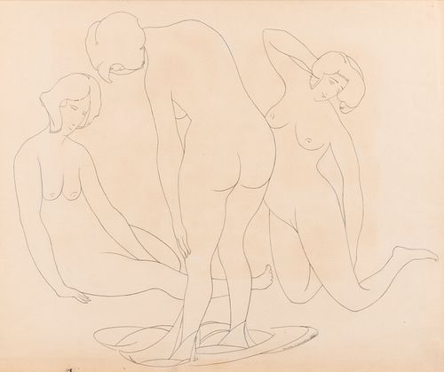 William Samuel Schwartz
(American/Russian, 1896-1977)
Three Bathers, 1927