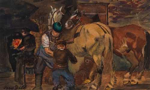 Otto Dill
(German, 1884-1957)
The Farrier