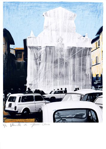 Christo e Jeanne Claude (Gabrovo, 1935 – New York 2020-Casablanca, 1935 – New York, 2009)  - Wrapped fountain, Spoleto, Italy 1968, 2002