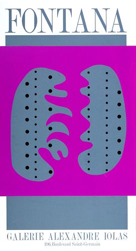 Lucio Fontana (Rosario 1899-Varese 1968)  - Galerie Iolas, 1966