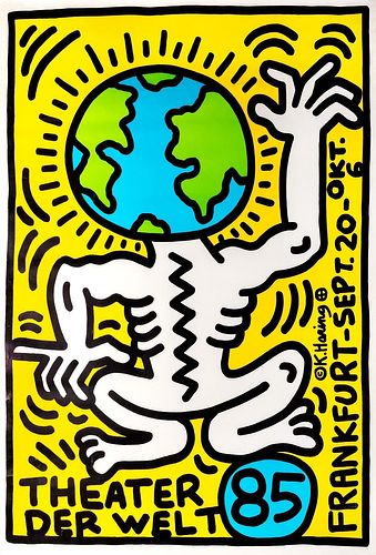 Keith Haring (Reading 1958-New York 1990)  - Theater Der Welt, 1985