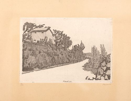 Giorgio Morandi (Bologna 1890-1964)  - The white road, 1993