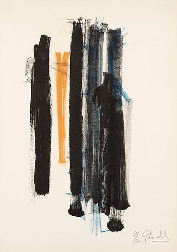 Gastone Novelli (Vienna 1925-Milano 1968)  - Untitled (Tav. II), 1957