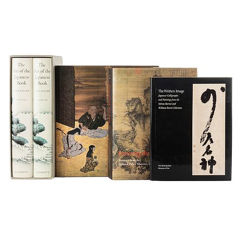 Libros sobre Arte Japonés. The Written Image / Edo. Art in Japan 1615 - 1868 / The Art of the Japanese Book... Piezas: 5.