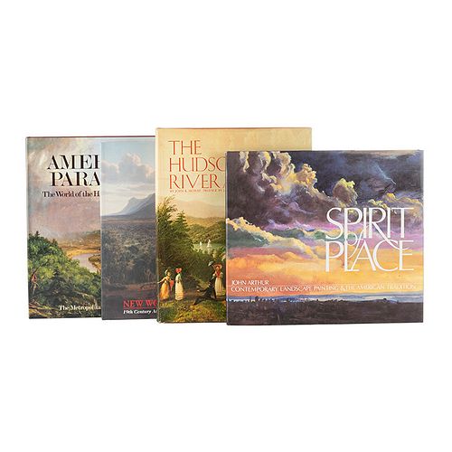 Libros sobre Pintura de Paisaje. American Paradise. The World of the Hudson River School / The Hudson River and Its Painters...Pz: 4.
