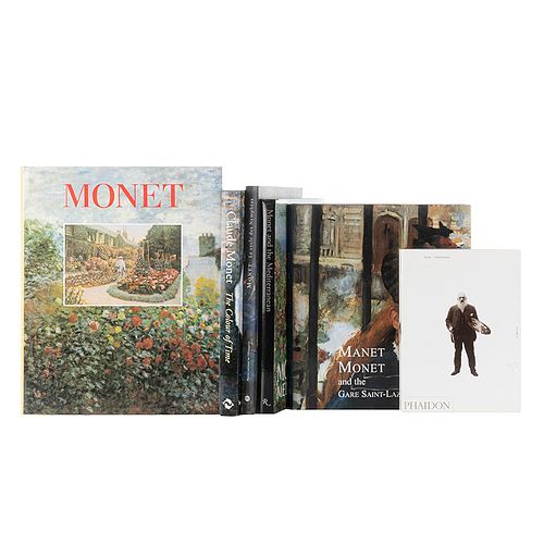 Gordon, Robert / Spate, Virginia / Pisarro, Joachim / Wilson - Bareau, Juliet / Rachman, Carla.  Libros sobre Monet. Piezas: 6.