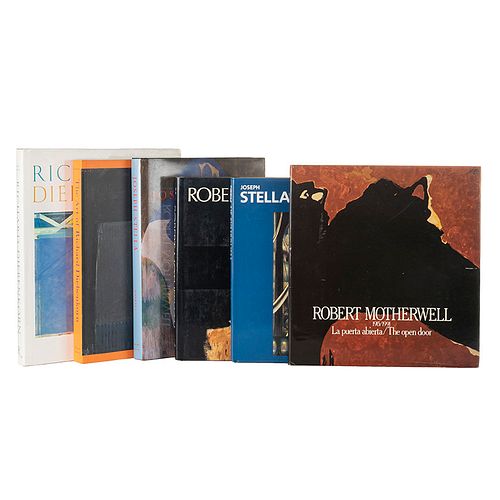 Haskell, Barbara/ Livingston, Jane. Joseph Stella/ The Art of Richard Diebenkorn/ Robert Motherwell... Piezas: 6.