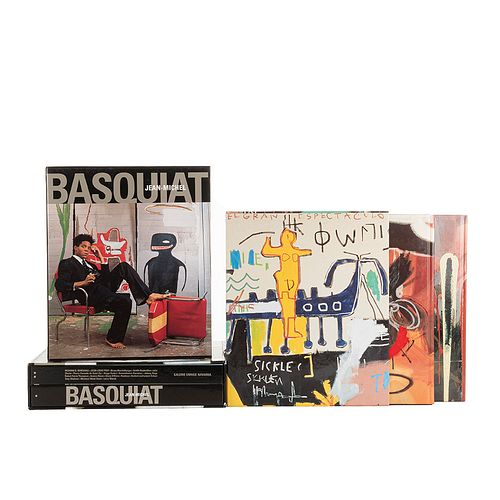 Catálogos de la Obra de Jean-Michel Basquiat. Prat, Jean-Louis - Marshall, Richard / Blistène, Bernard- Thompson, Robert. Piezas: 5.