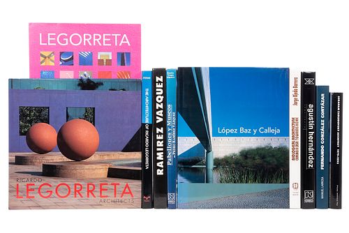 Auzelle, Robert/Attoe, Wayne/Ojeda Barrera, Jorge. Ramírez Vázquez/The Architecture of Ricardo Legorreta/ Agustín Hernández... Pzs: 10.