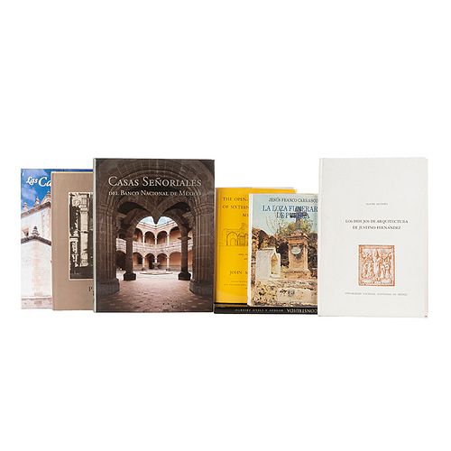 Libros sobre Arquitectura Virreinal. Puebla Monumental / Las Catedrales del Nuevo Mundo / Historia Construida... Piezas: 7.