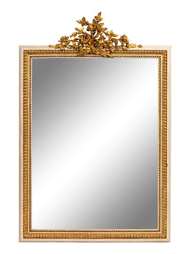 A Louis XVI Style Giltwood Mirror
Height 46 x width 32 inches.