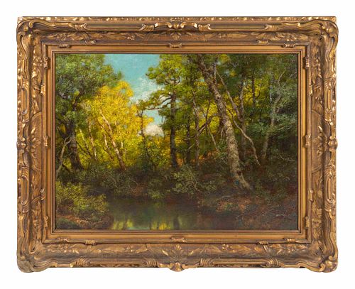 Richard T. Dooner
(American, 1878-1954)
Wooded Landscape with Quiet Stream
