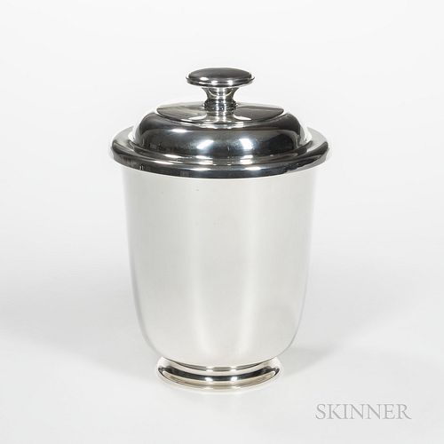 Tiffany & Co. Sterling Silver Wine Cooler, New York, mid to late 20th century, with cover, ht. 11 1/2 in., approx. 52.1 troy oz.