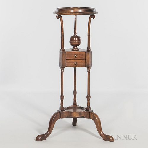 George III Mahogany Wig Stand, late 18th/early 19th century, ht. 36 in.