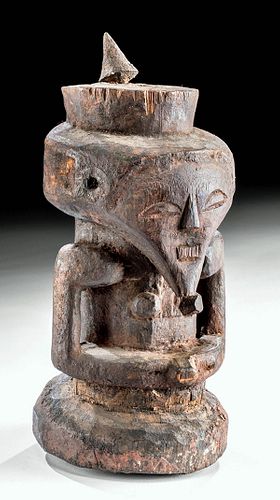 Early 20th C. African Suku Wood Figure