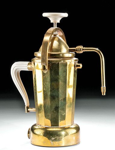 1960s Italian Bialetti Brass Espresso Maker