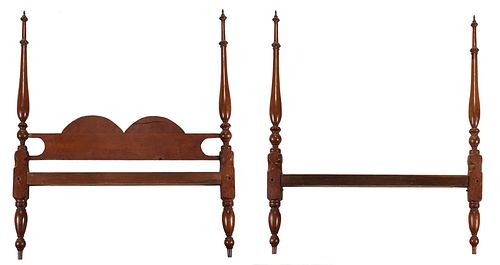 American Federal Cherry Four Post Bedstead