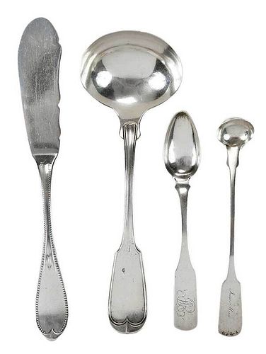 Four PIeces NC and KY Coin Flatware