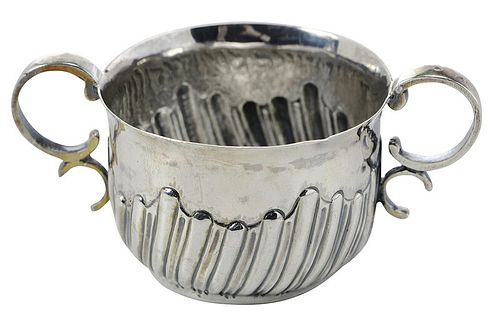 George III English Silver Two Handle Cup