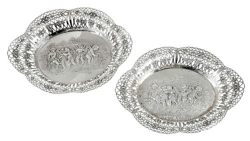 Pair of German Silver Serving Dishes