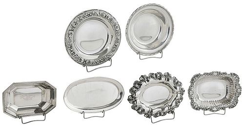 Eight Sterling Dishes