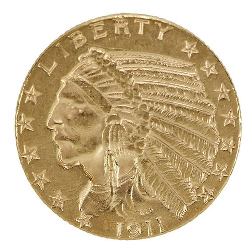 1911 Indian Head $5 Gold Coin 