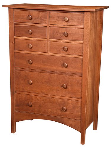 Arts and Crafts Style Stickley Cherry Tall Chest