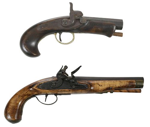Two Early American Flintlock Pistols