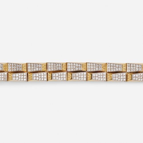 Cartier, Late Art Deco diamond bracelet
