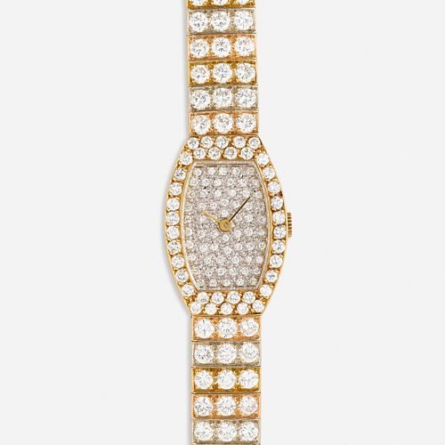 Van Cleef & Arpels, Gold and diamond wristwatch