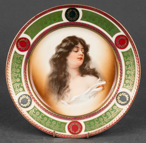 Royal Vienna Style "Constance" Porcelain Plate