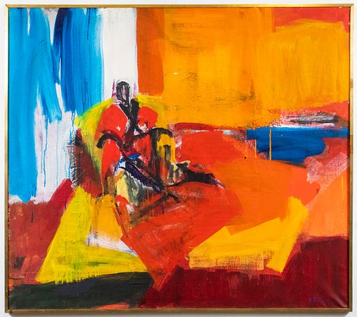 Diana Altman Modern Abstract Oil on Canvas