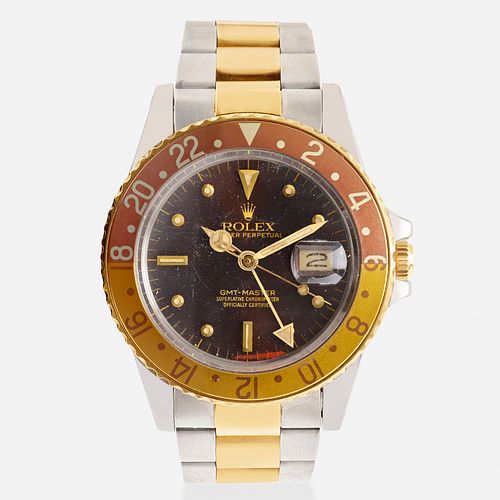 Rolex, 'Root Beer' GMT-Master steel and gold wristwatch, Ref. 16753