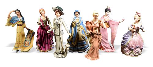 7 Boxed Porcelain Figures - The Noble Collection