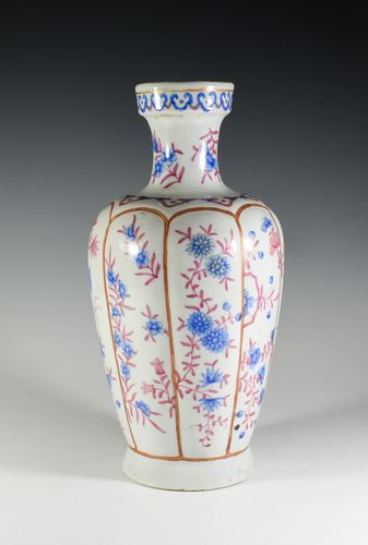Chinese Export Famille Rose Vase, 19th Century