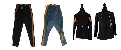 4 Military Costume Pieces, 19th and Early 20th Century