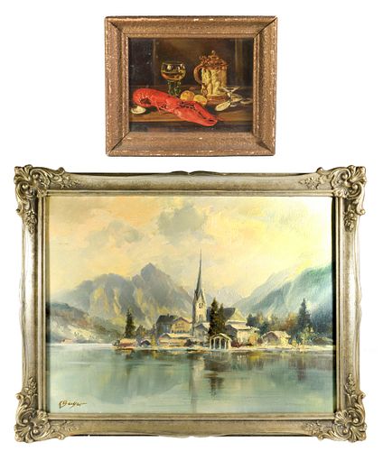 2 Oil Paintings, German School and Austrian