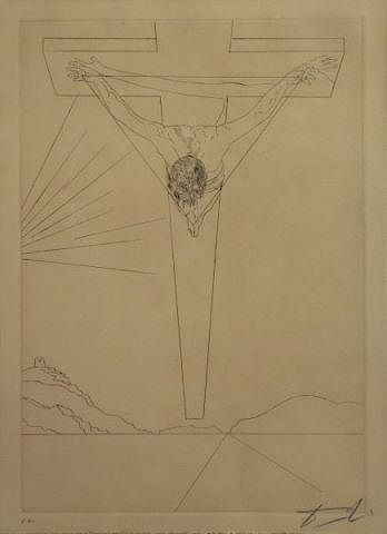 DALI, Salvador. Etching "Christ of St John of the