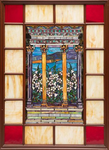 Large 20th Century Stained Glass Window