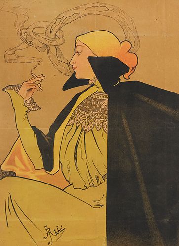 Jane Atche Art Nouveau Cigarettes Poster JOB
