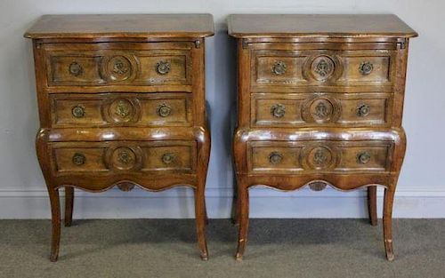 Pair of Fine Quality Custom French Style Commodes.