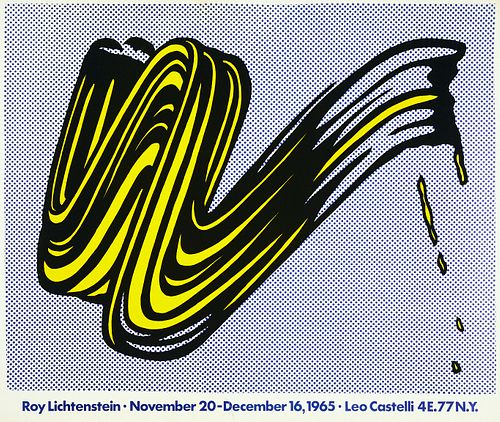 Roy Lichtenstein Exhibition Poster Leo Castelli 1965