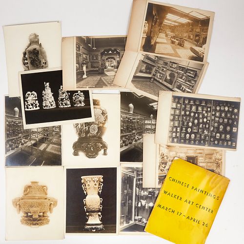 Grp: Early Photos of Walker Chinese Art Collection & 1942 Catalog