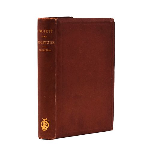 1st Edition Ralph Waldo Emerson "Society and Solitude" 1870