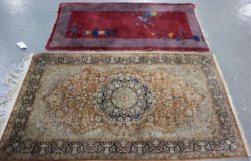Lot of 2 Vintage Throw Rugs.