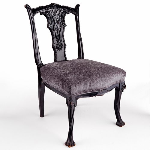 Ebonized Art Nouveau Chair