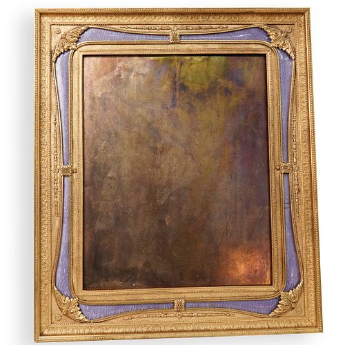 1940s "B. Altman and Co." Enamel and Bronze Frame
